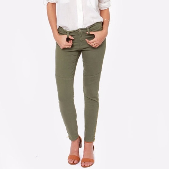 Just Black Denim - NWT Olive Green Skinny Jeans Size 26